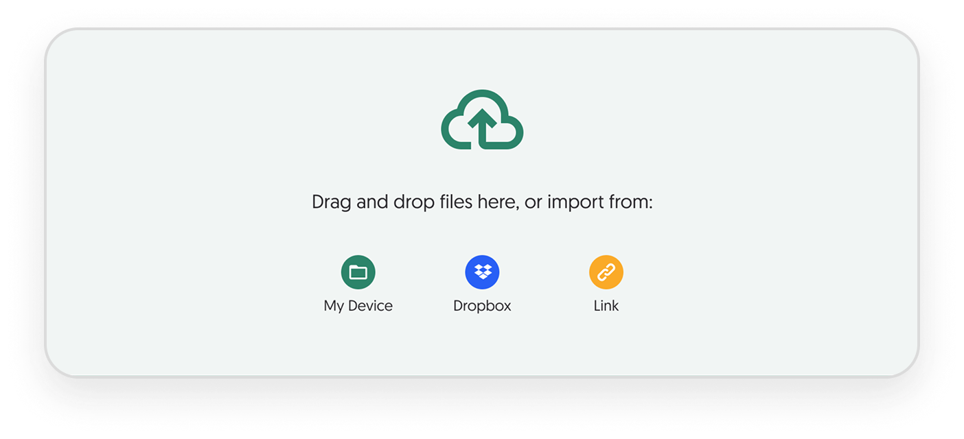 Screenshot of the Amberscript application interface
