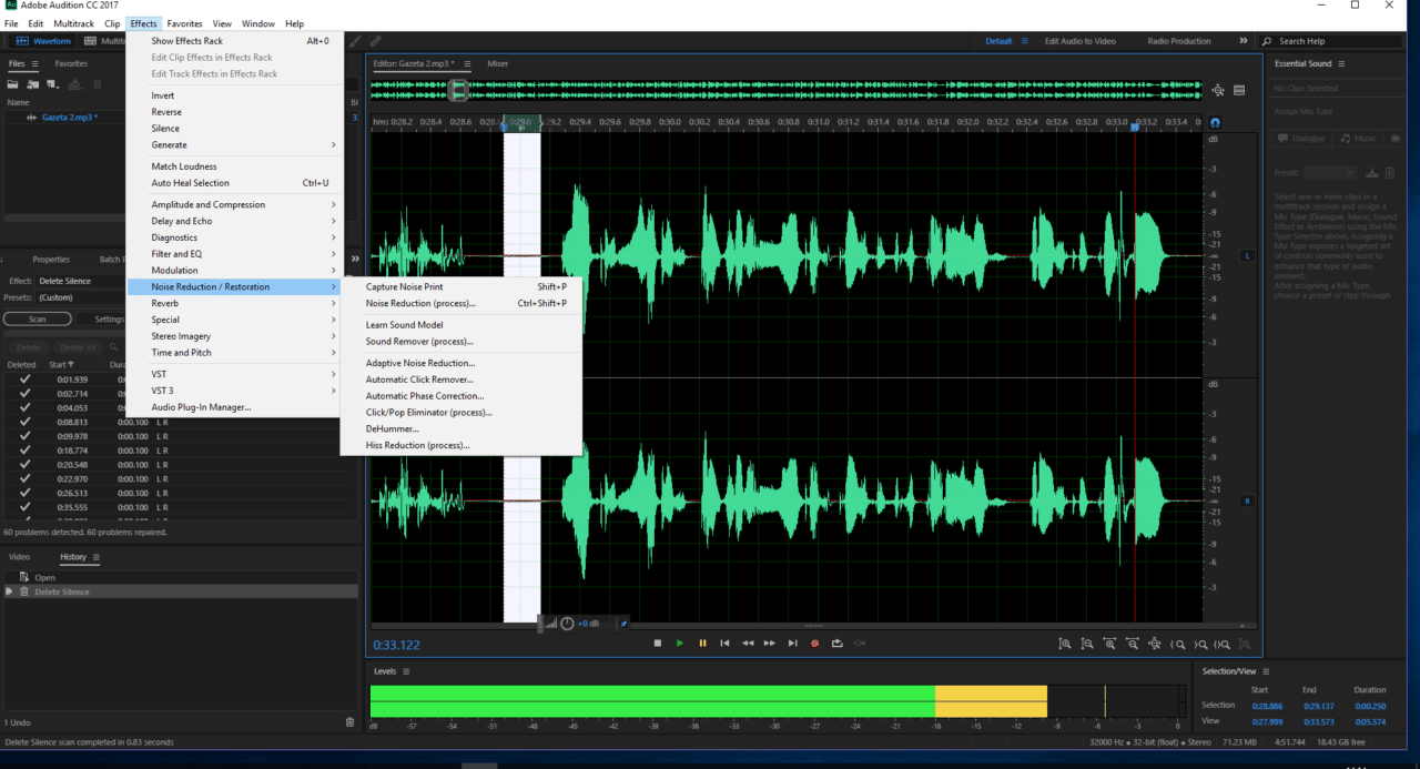 Hoe kan ik audiokwaliteit verbeteren met Adobe Audition: stap 1