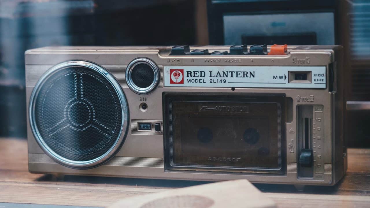 vintage cassette player