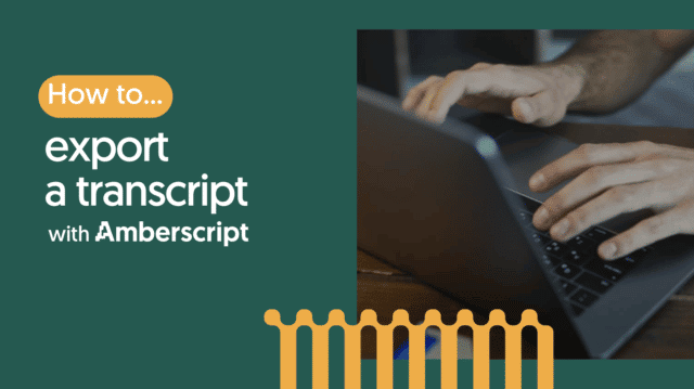 How to export a transcript?