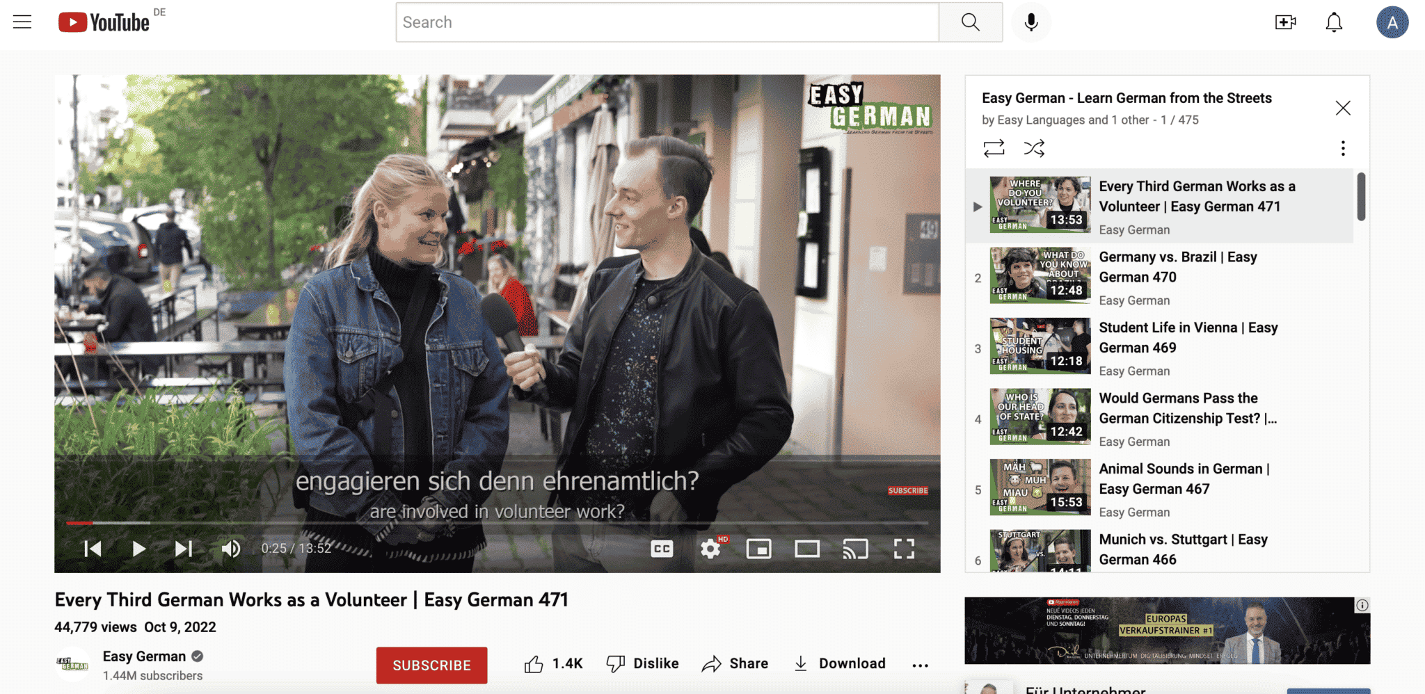 Deutsche Untertitel zu Filmen & Videos hinzufügen Amberscript