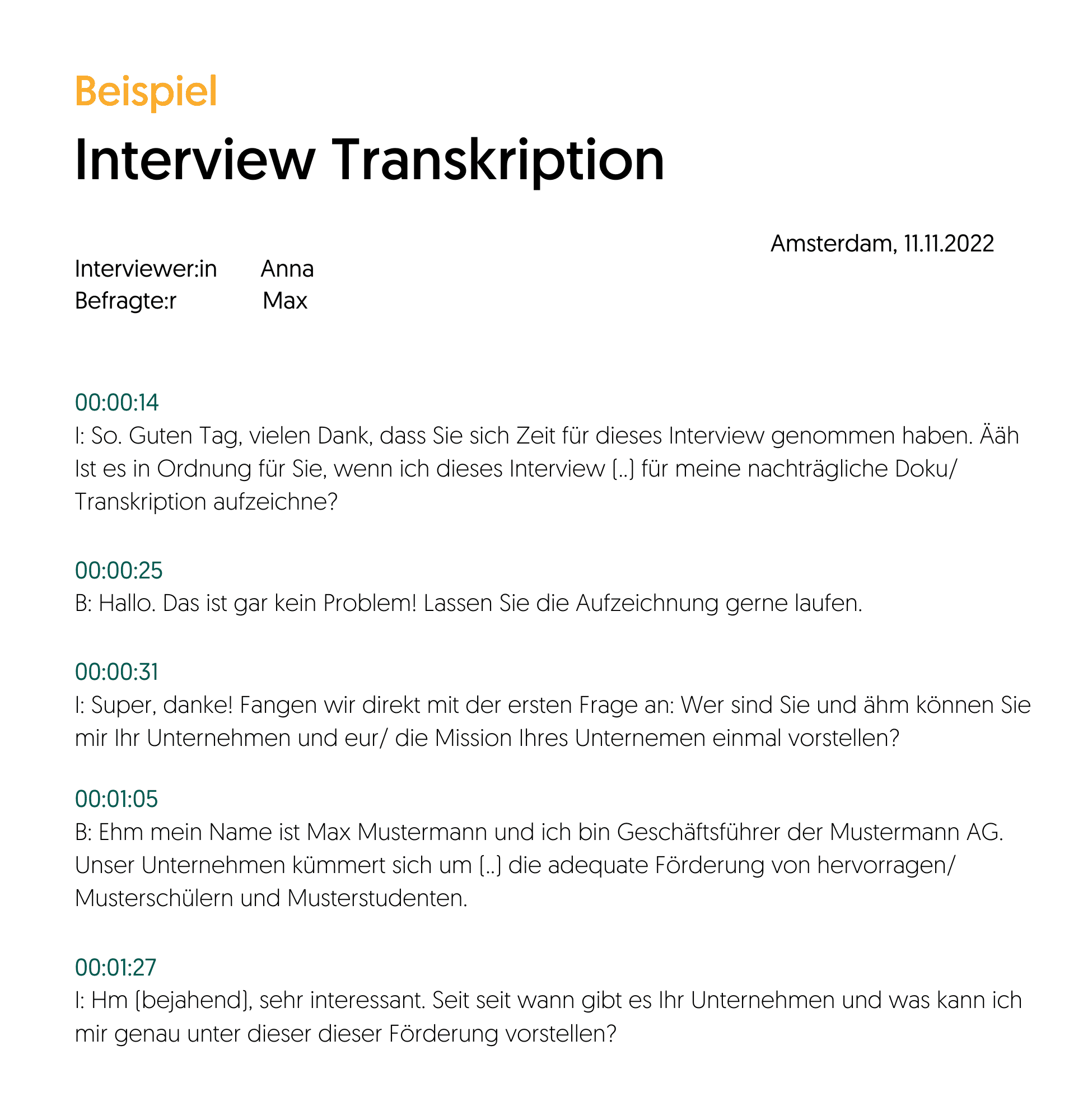 Leitfaden Interview transkribieren, kodieren & mehr