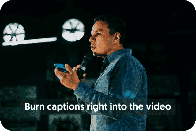 New burn-in captions product feature