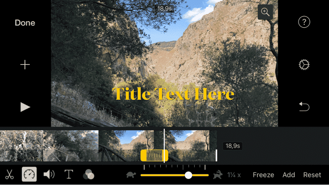 Changing the duration of your subtitles in iMovie on iPhone