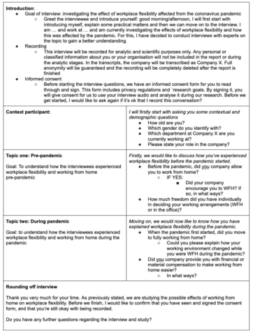 interview guide example