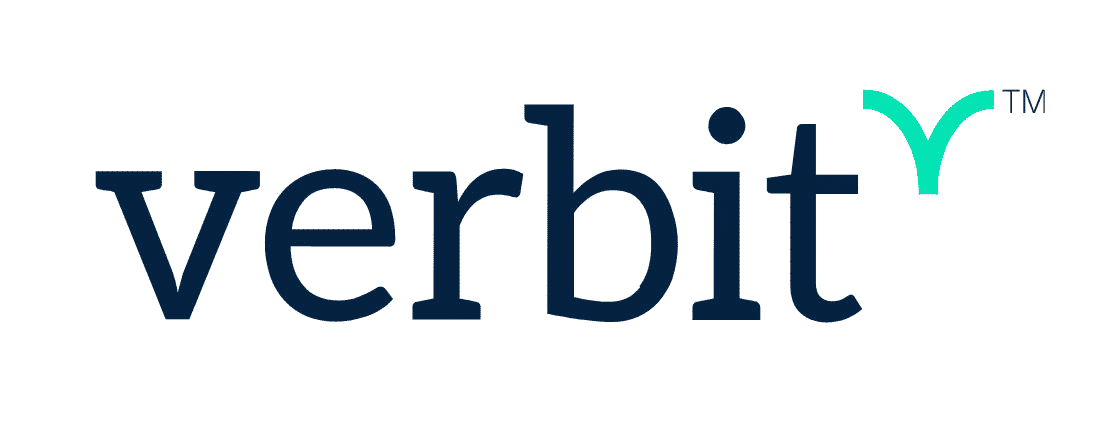 Logo van Verbit. Een ondertiteling en transcriptie bedrijf.