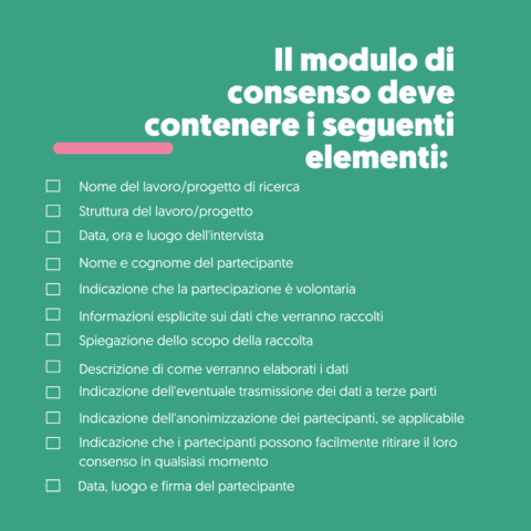 modulo di consenso