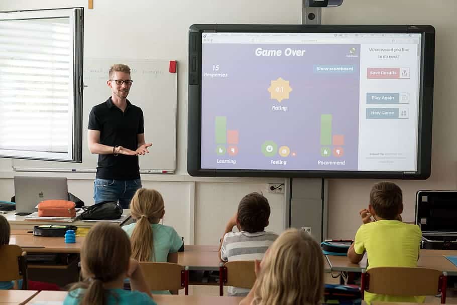 Teacher explaining the importance of subtitles in education
