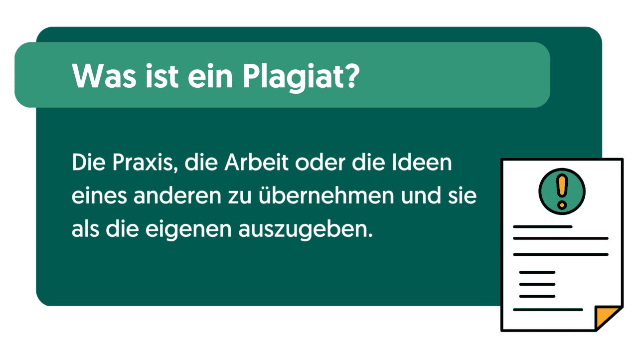 Was ist ein Plagiat?