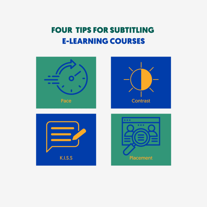 four tips for subtitling e-learning courses