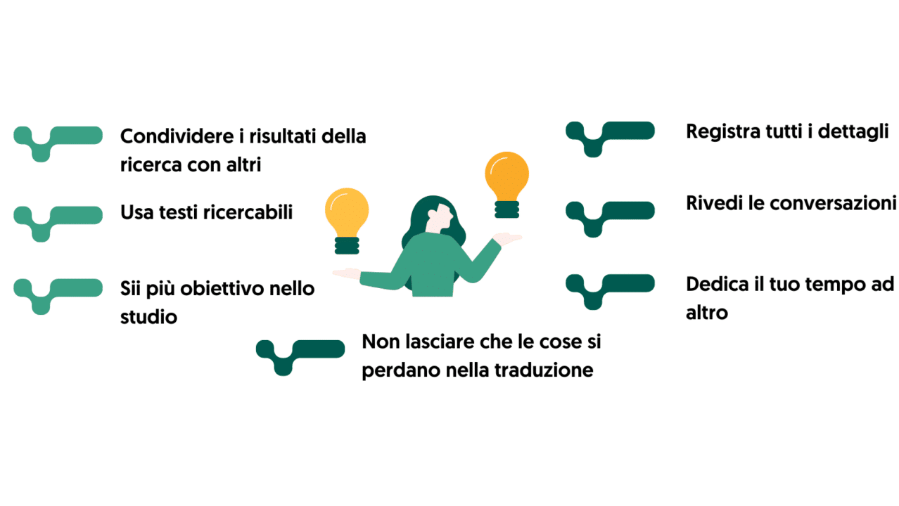 7 consigli per la trascrizione nella ricerca sul campo